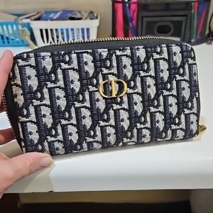 Dior Monogram Black and Cream Wallet